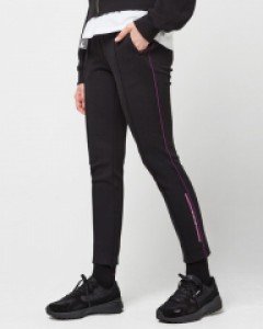 Piping training pants black