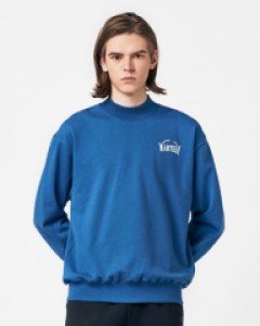 high neck warmer sweatshirt blue(unisex)