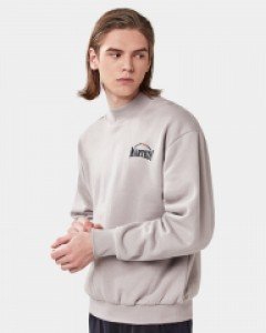 high neck warmer sweatshirt gray(unisex)