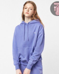 Icon logo hoodie fluff royal purple