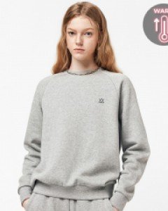 Icon logo sweatshirt fluff melange gray