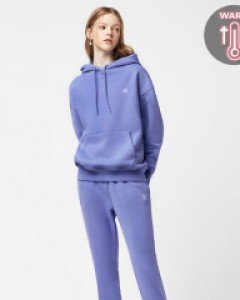 Icon logo hoodie - jogger pants fluff set 로얄퍼플