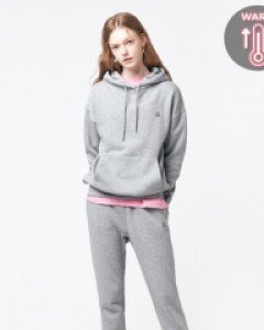 Icon logo hoodie - jogger pants fluff set melange gray