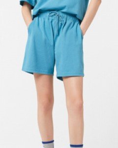 Icon logo untact loose fit shorts blue(unisex)