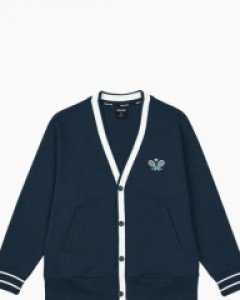 tennis clublogo cardigan navy(unisex)