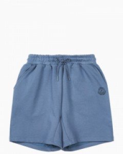 Untact heritage loose fit shorts gray blue(unisex)