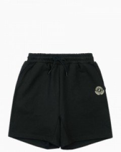 Untact heritage loose fit shorts black(unisex)