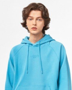 A.CLASSIC logo loose fit hoodie blue(unisex)