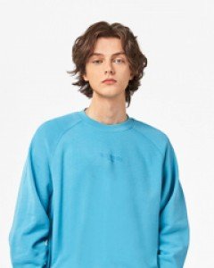 A.CLASSIC logo loose fit crew neck blue(unisex)