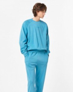 A.CLASSIC logo loose fit crew neck jogger pants set blue(unisex)