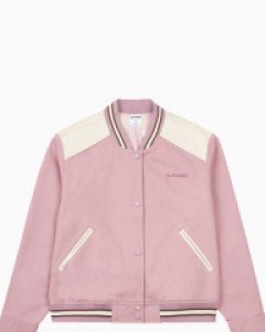 Tennis club varsity jacket pink