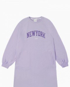 Loose fit New York pocket dress lavender