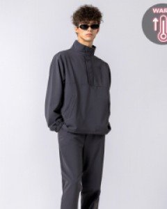 Tricot warmer anorak jacket jogger pants set(fluff) VER.2 urban gray(unisex)