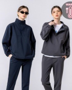 [2pack] Tricot warmer anorak jacket jogger&slacks set(fluff) VER.2 (unisex)