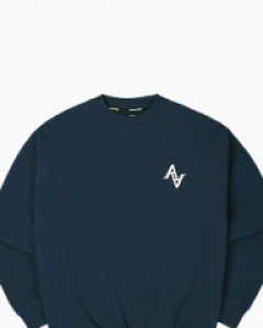 Signature logo sweatshirt navy(unisex)