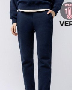 All day basic jogger pants fluff VER.2 navy(unisex)