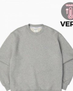 All day basic sweatshirt fluff VER.2 melange gray(unisex)