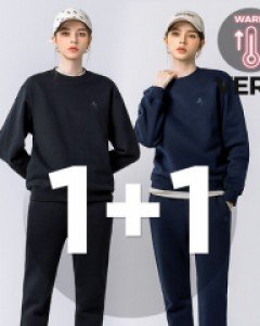 [2pack] All day basic sweatshirt jogger pants fluff set VER.2 (unisex)