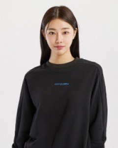 정전기 방지 Untact V2 light moving embroidery sweatshirt black(unisex)