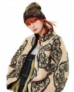 [NF] PAISLEY FLEECE JACKET (BEIGE)_F21ZA235