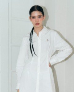 [NF] EYELET POINT SHIRT ONE-PIECE (WHT)_F21ZD291