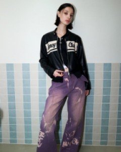 [NF] BELT POINT DENIM PANTS (PURPLE)_F22ZC830