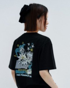 [PPG X FANCY] BRACING OVERFIT TEE (BLACK)_F23PG1011