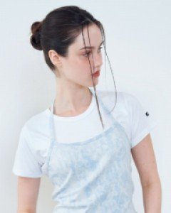 [NF] TIE-DYE RIBBON LAYERED TEE (WHITE)_F23QB486