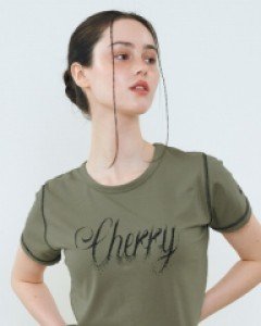 [NF] CHERISH STANDARD TEE (KHAKI)_F23QB495