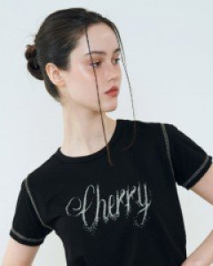 [NF] CHERISH STANDARD TEE (BLACK)_F23QB495