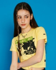 [NF] RASCAL CROP TEE (YELLOW)_F23QB220