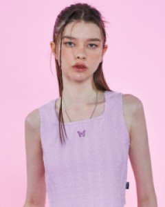 [NF] PUFFY SQUAR NECK SLEEVELESS (PURPLE)_F23QB252