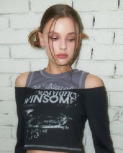 [NF] WINSOME OFF SHOULDER HALTERNECK CROP TEE (BLACK)_F23QZ255