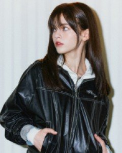 [NF] GLOSSY STITCH JACKET (LEATHER)_F23ZA943