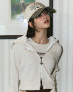 [NF] WHIP CODE STITCH HOOD ZIP UP (IVORY)_F23ZA947