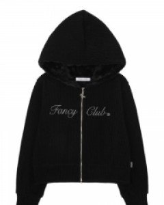 [NF] WHIP CODE STITCH HOOD ZIP UP (BLACK)_F23ZA947