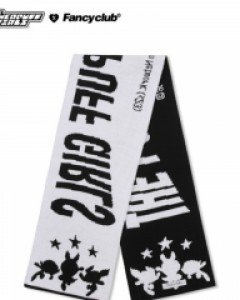 [PPG X FANCY] P.P.G BIG LOGO JACQUARD MUFFLER (BLACK)_F23PG1019