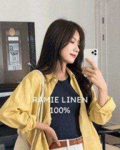 라미리넨 데일리 비비드셔츠-6color, 시원한 비비드컬러-고퀄리티, 라미린넨100 린넨셔츠 - 스타일티바