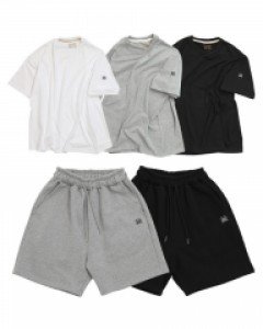 Jarmonic Thumblabel짰 20sT loose fit Short-sleeve T-shirt + French Terry Shorts Set