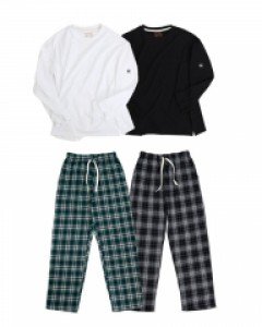 Jarmonic Thumb Label짰 20sT loose fit T-shirt + Tartan Check Life Pants Set