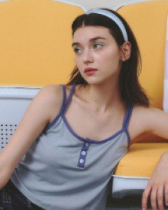 On the Tube Summer Top ( Skyblue )