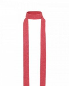 Hairy Gold Pendant Slim Muffler ( Coral Pink )