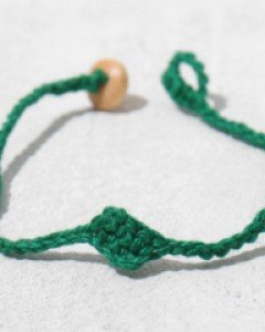 plait010_라인팔찌(green) - leika