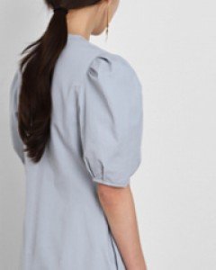 puffy sleeve cocoon dress