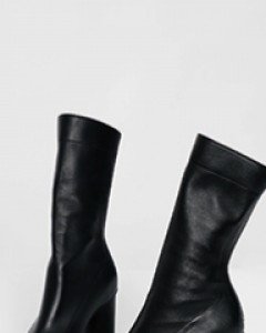 drape midi-length boots(3 colors)