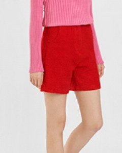 wool-blend boucle shorts (3 colors)