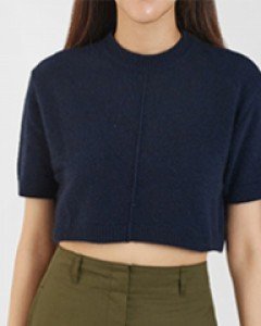 raccoon blended crop knit (4 colors)