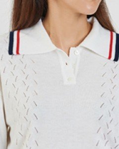 lined collar knit (2 colors)