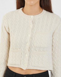 cropped pocket cardigan (4 colors)