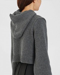 woolly hooded crop knit (4 colors)